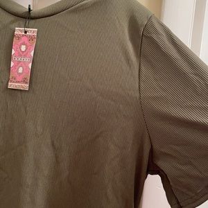 Ribbed T-shirt Legging Set